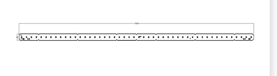 Pcb Module 50w Linear Lights Strips 560mm Zhaga Connectors 120/230v