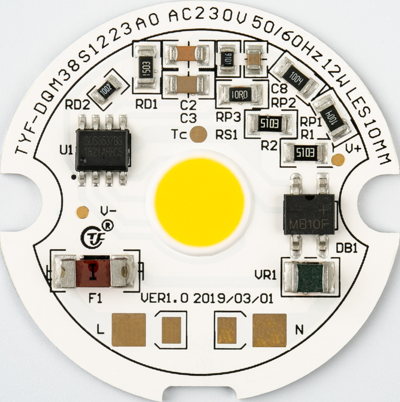 3000K AC CRI80 COB LED Module Driverless Bridgelux 220V 20W For Downlight