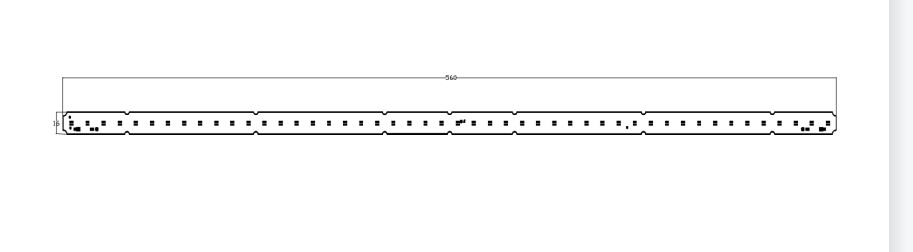 Pcb Module 50w Linear Lights Strips 560mm Zhaga Connectors 120/230v